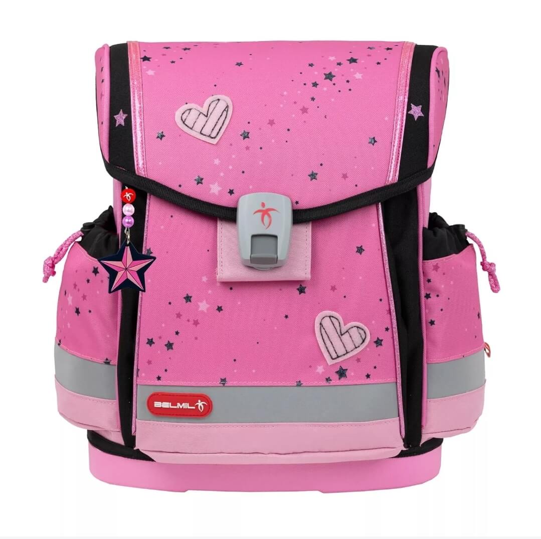 Classy Plus Pink Black Schulranzen-Set 5-tlg