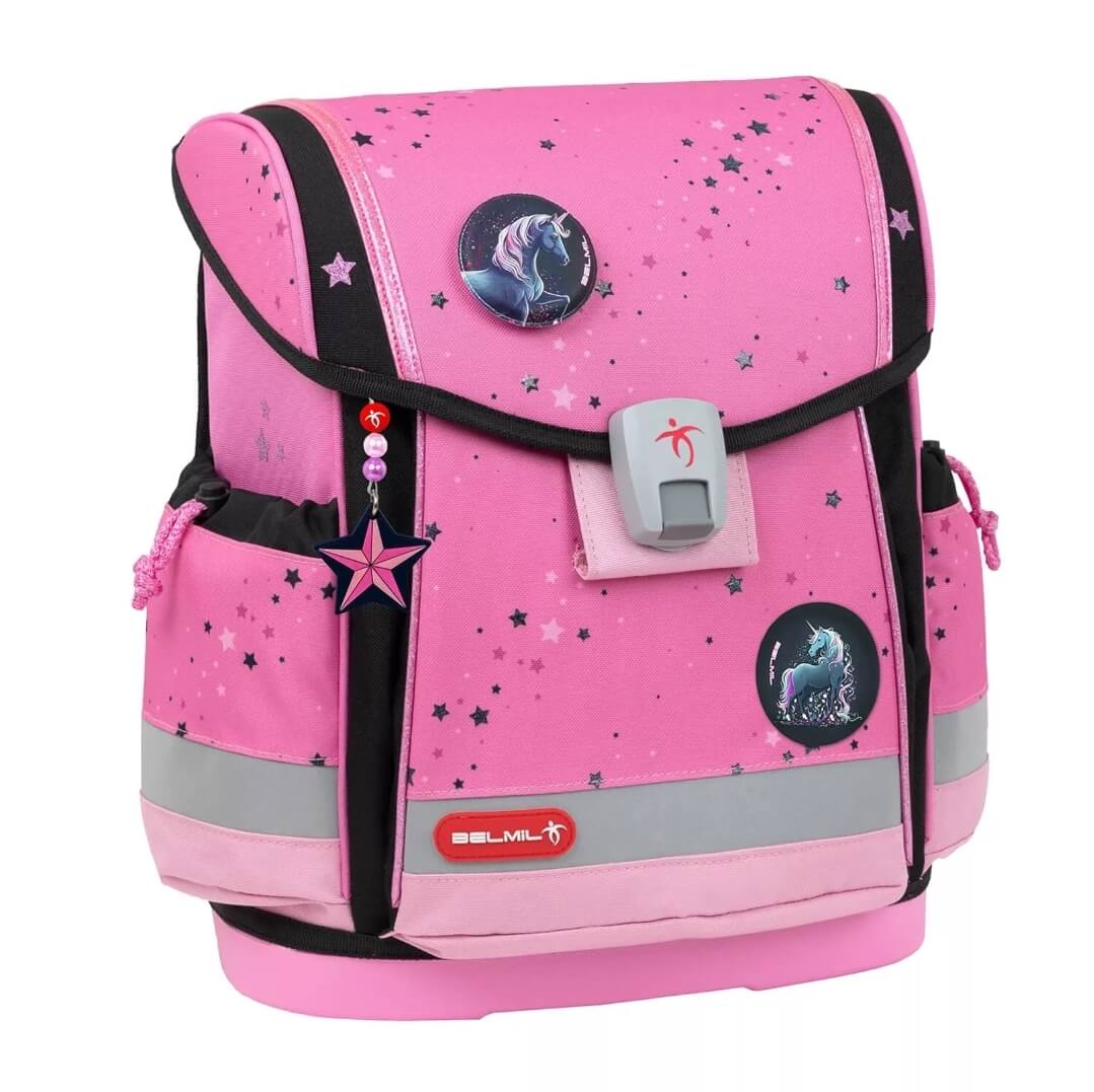 Classy Plus Pink Black Schulranzen-Set 5-tlg