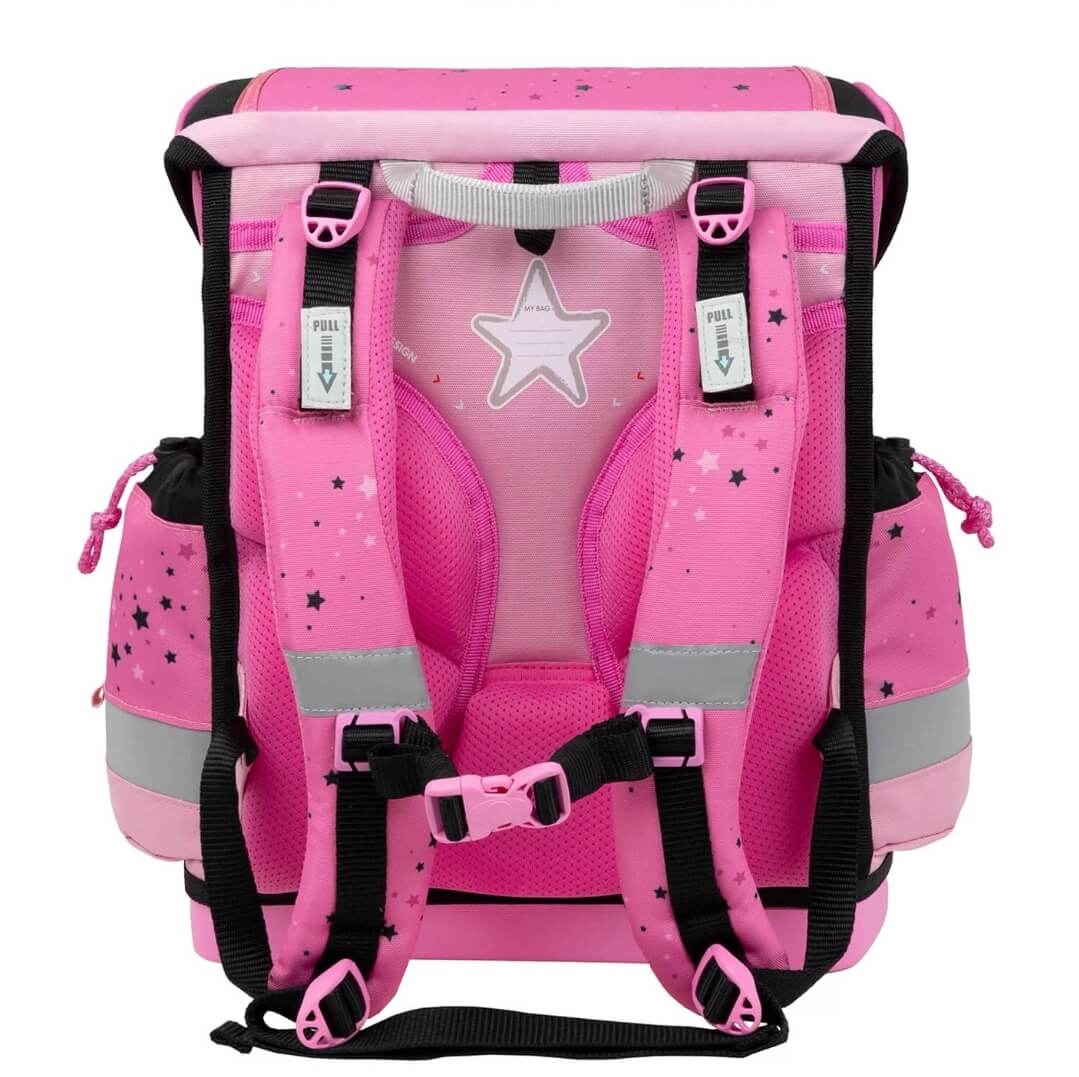 Classy Plus Pink Black Schulranzen-Set 5-tlg