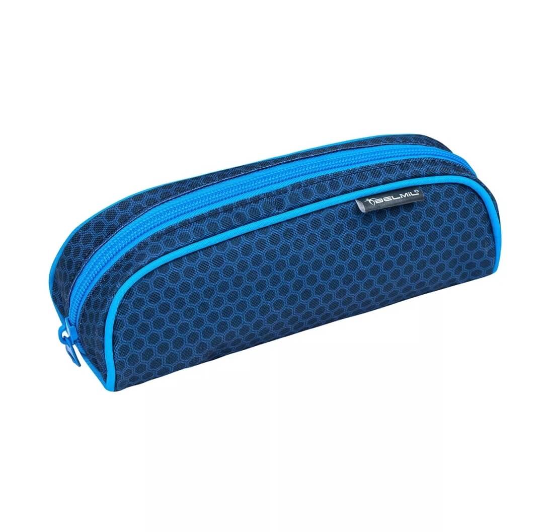 Compact Racing Blue Neon Schulranzen-Set 4-tlg