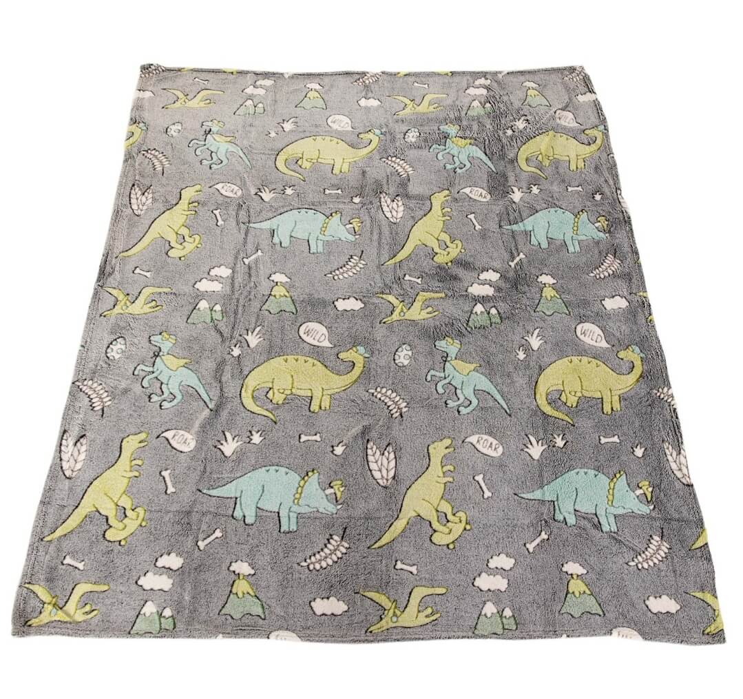 Glow in the Dark Decke Dino 130x150 cm