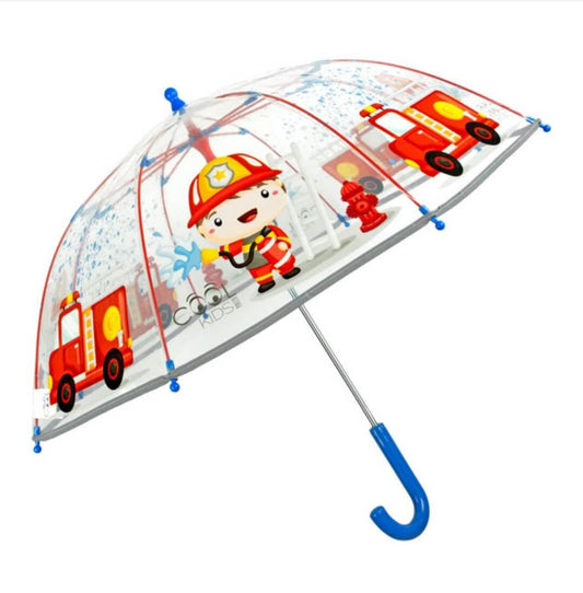 Glow in the Dark Regenschirm Feuerwehrmann