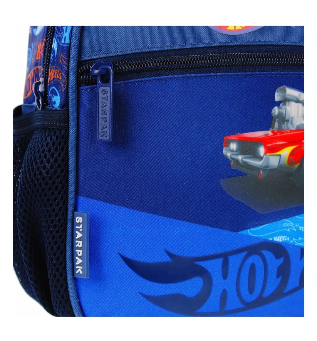 Hot Wheels Jungen Vorschulrucksack, blauer Rucksack 20x25x9cm STARPAK, gepolstert