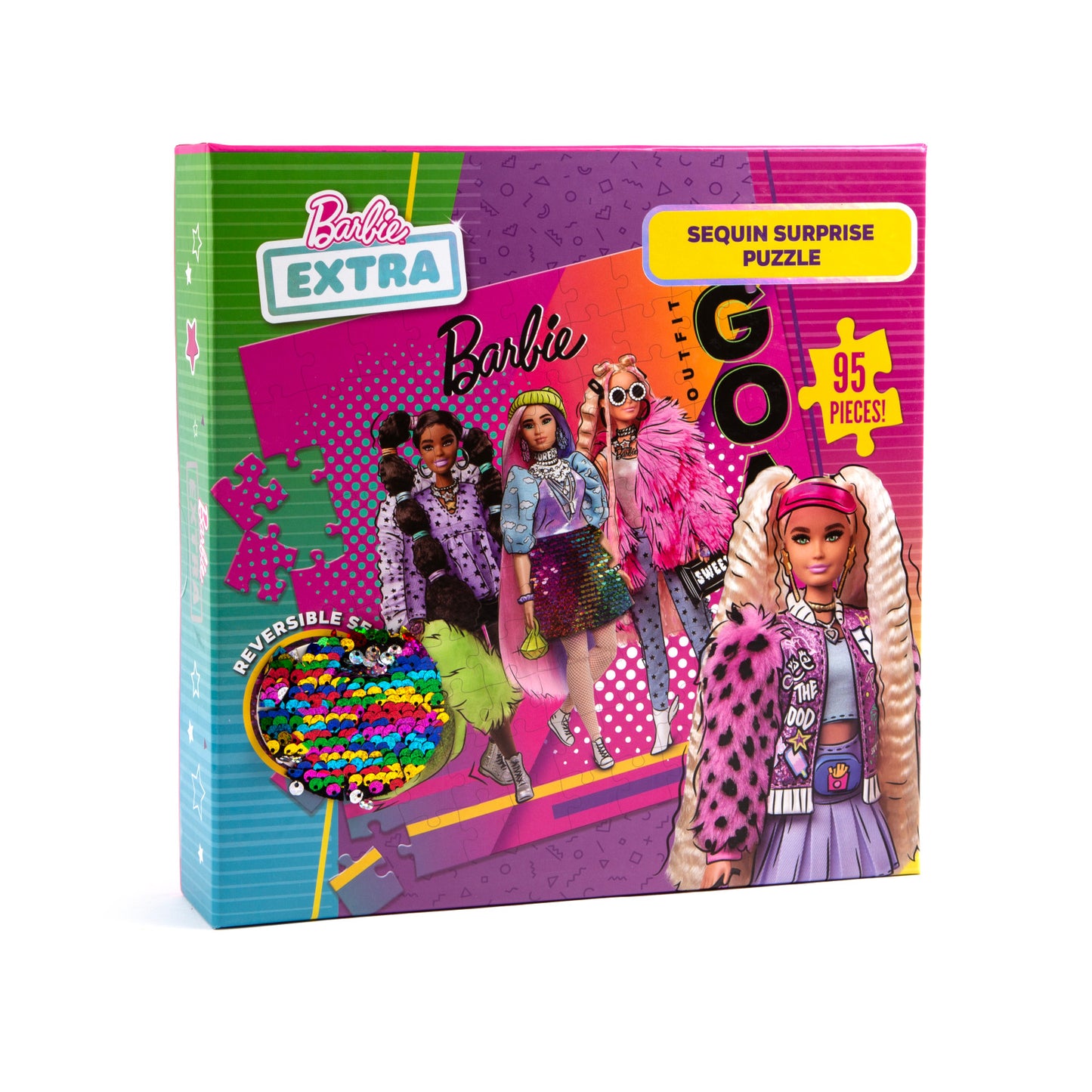 Barbie 95 Teile Sequin Surprise Puzzle