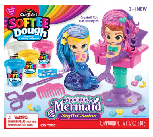 Cra-Z-Art Softee Teig funkelnde Meerjungfrau Salon Playset