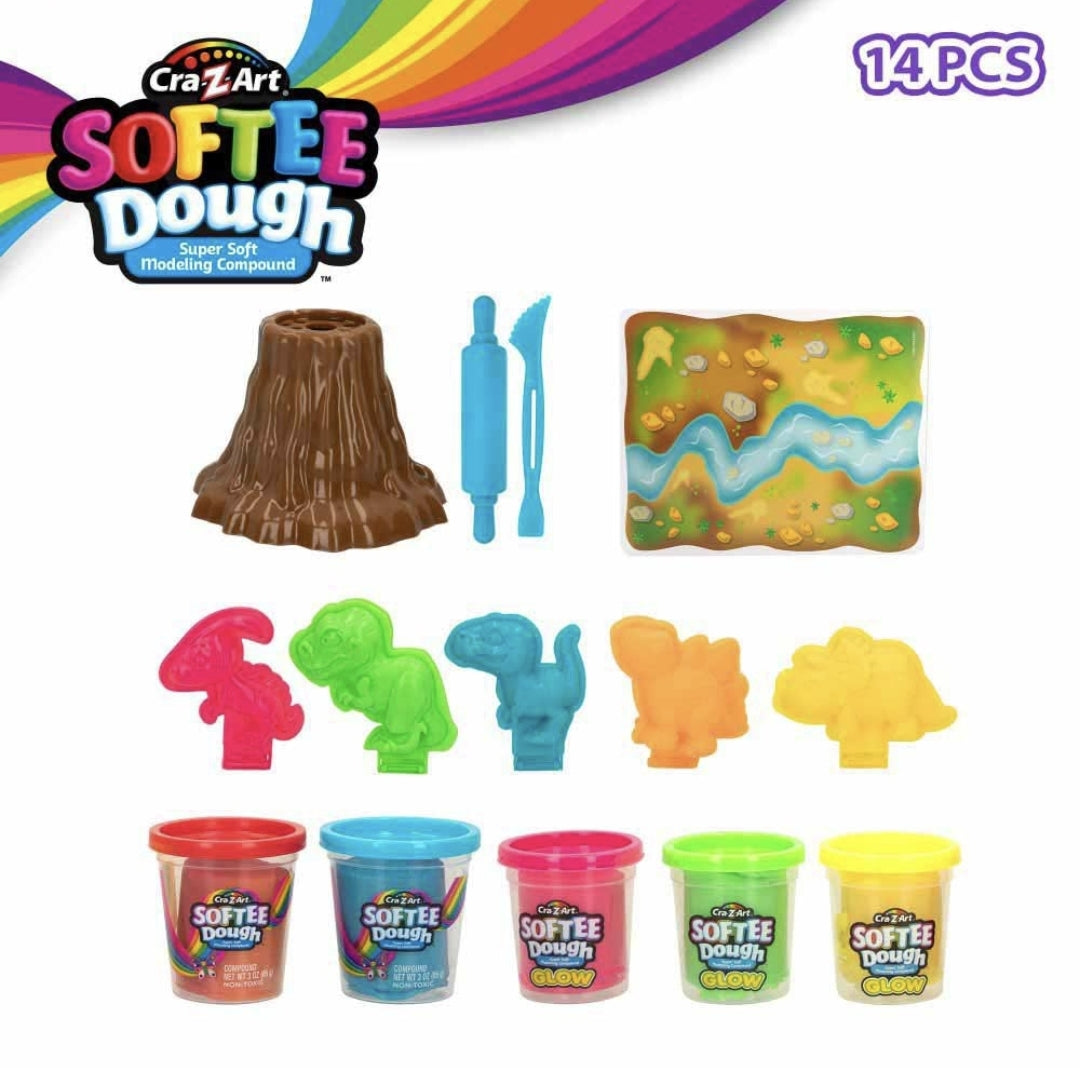 Softee Dough Dino Glow Knete