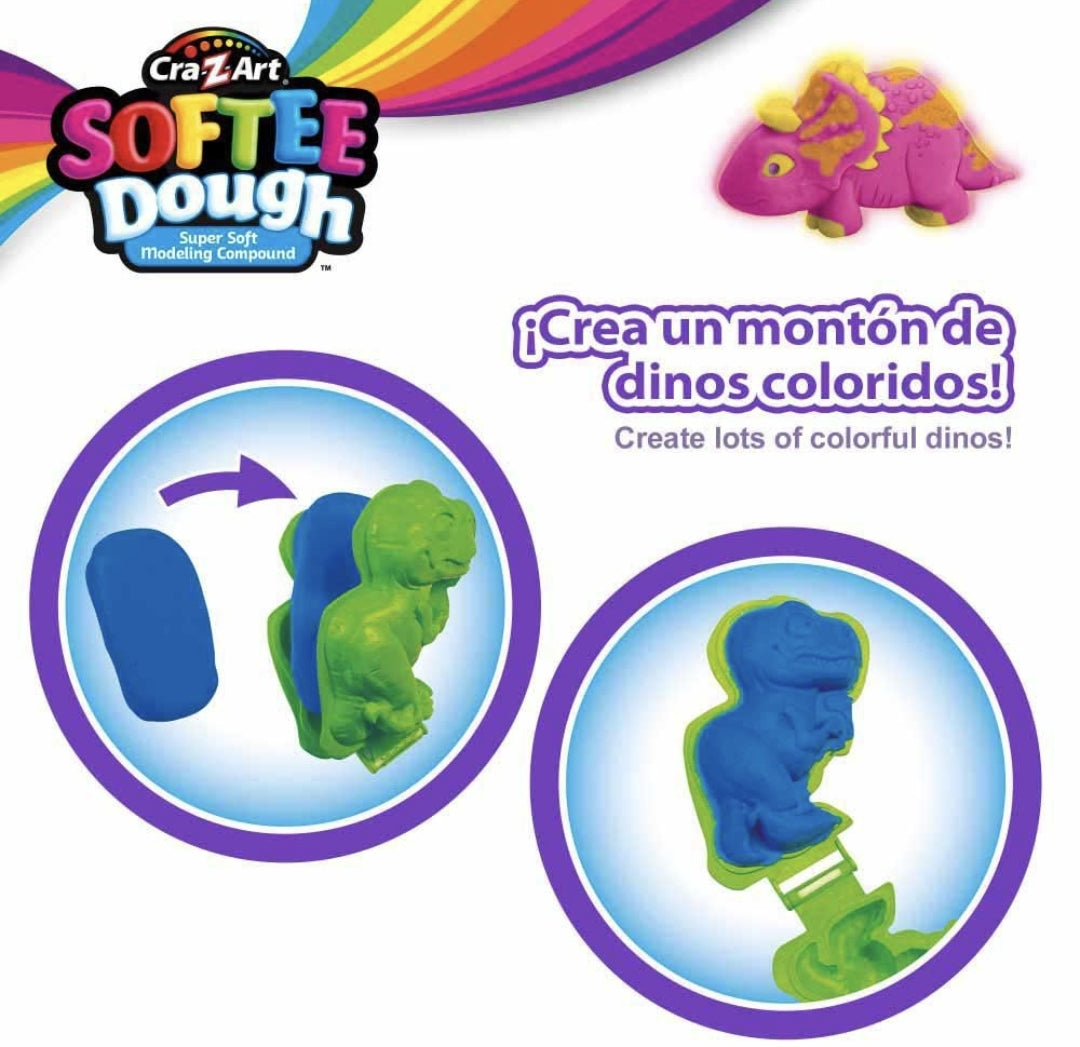 Softee Dough Dino Glow Knete