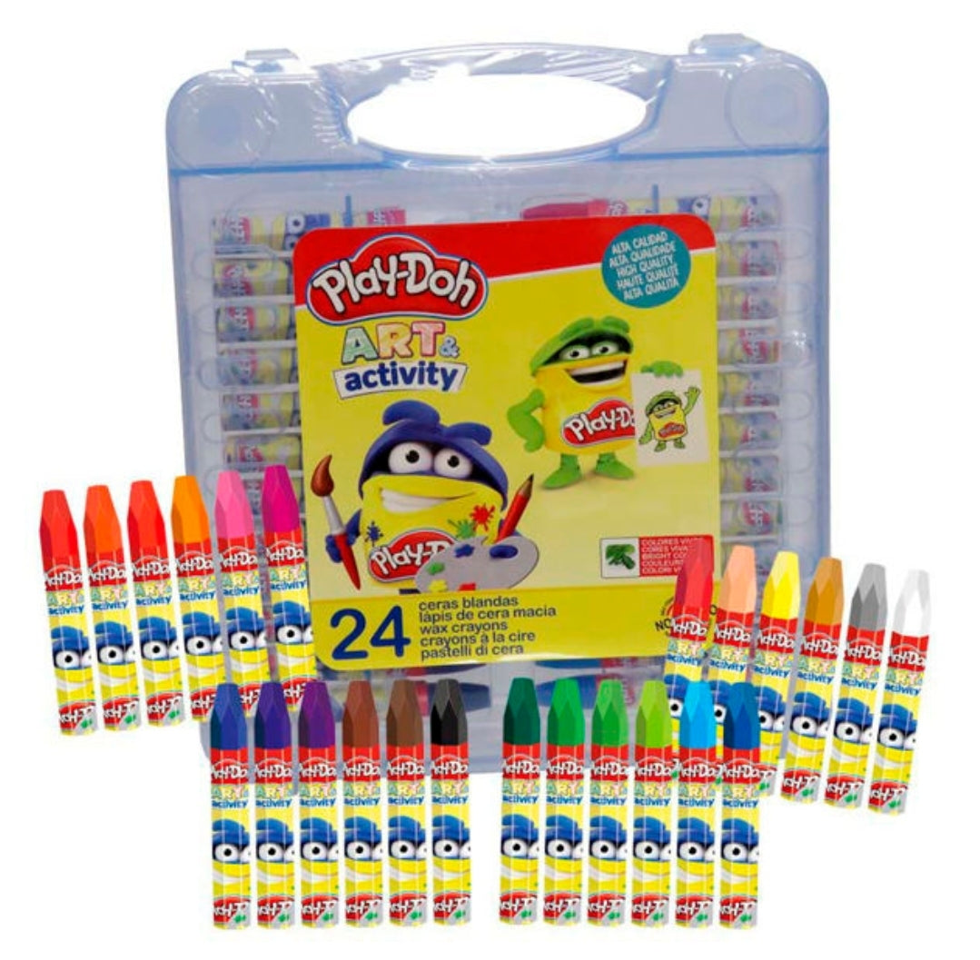 24er Pack PLAY-DOH Wachsmalstifte in PVC Box