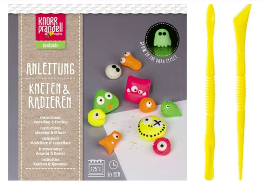 Bastelset Kneten & Radieren Crazy Neon